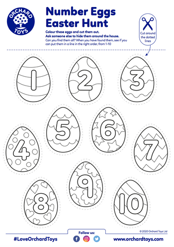 number easter egg hunt