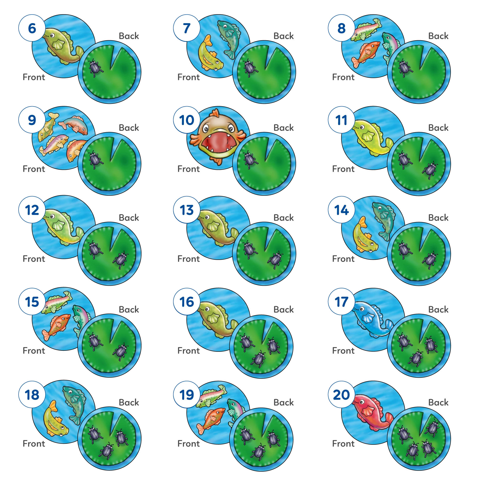 Peter Rabbit Fish and Count Misplaced Pieces