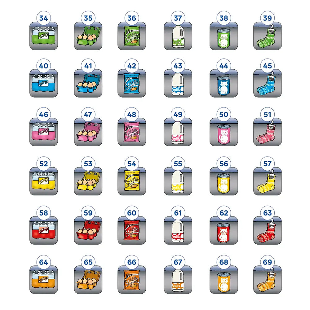 Super Shoppers Game Misplaced Pieces