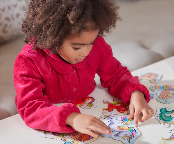 First jigsaws which include chunky, wipe-clean pieces...perfect for little hands!