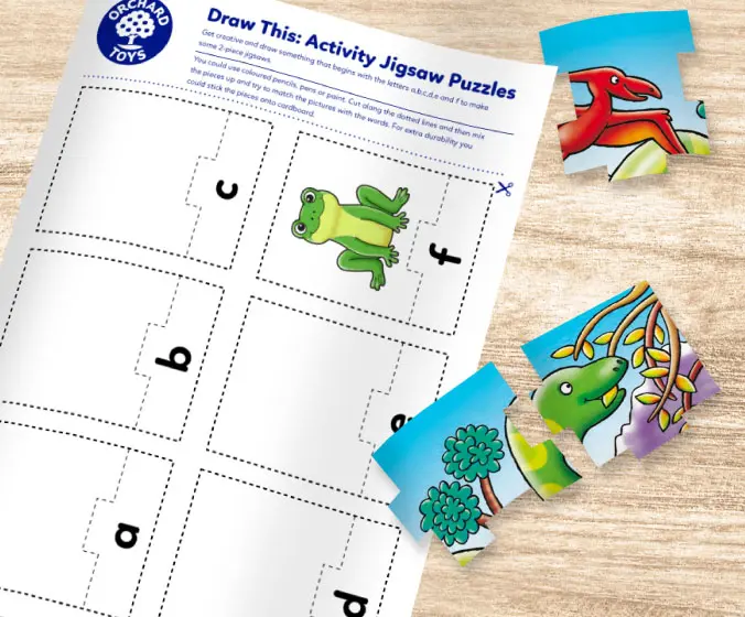 A collection of Make Your Own jigsaw Puzzles activity sheets.