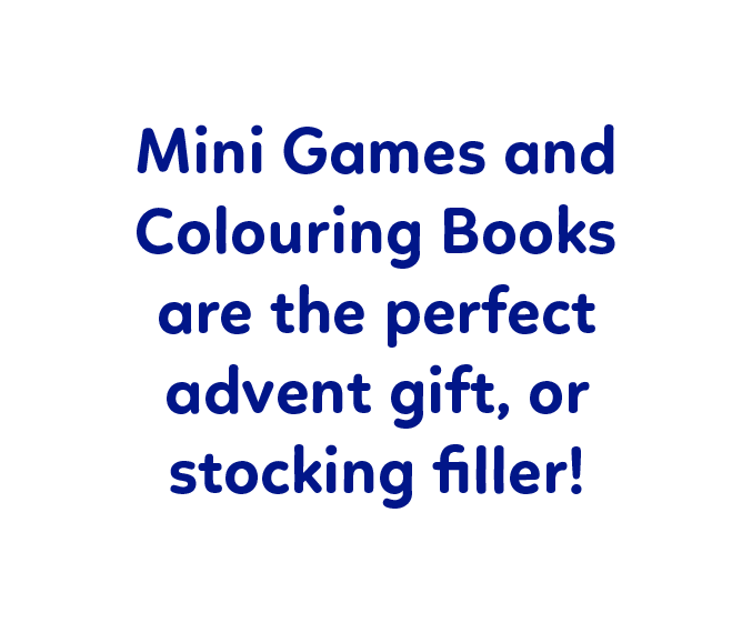 These fun mini games and colouring books make the perfect under £5 stocking fillers for children!