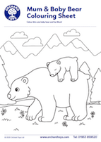 Bear Colouring Sheet