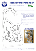 Cheeky Monkeys Doorhanger