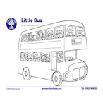 Little Bus Colouring Sheet