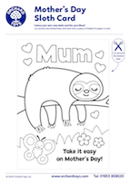 Mother's Day Sloth Card