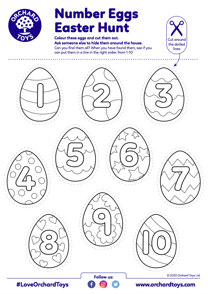 Number Easter Egg Hunt