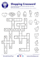 Shopping List Crossword