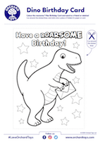 Dinosaur Birthday Card