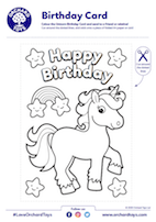 Unicorn Birthday Card