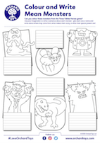 Colour and Write Mean Monsters