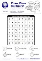 Pizza Pizza Wordsearch