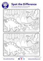 Dinosaur Spot the Difference