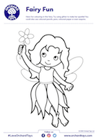 Fairy Fun Colouring Sheet