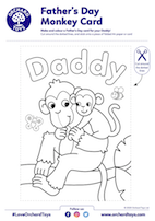 Father's Day Monkey Card
