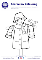 Scarecrow Colouring Sheet