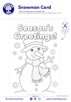 Snowman Christmas Card