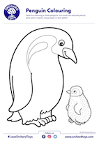 Penguin Colouring Sheet