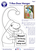 T-Rex door Hanger
