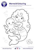Mermaid Colouring