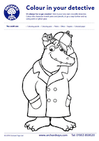 Sound Detectives Crocodile Colouring Sheet