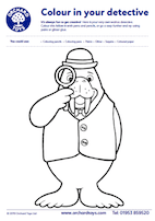 Sound Detectives Walrus Colouring Sheet