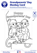 Grandparents' Day Monkey Card