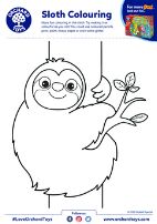 Sloth Colouring Sloth Colouring