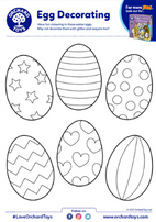 Egg Decorating Activity Sheet