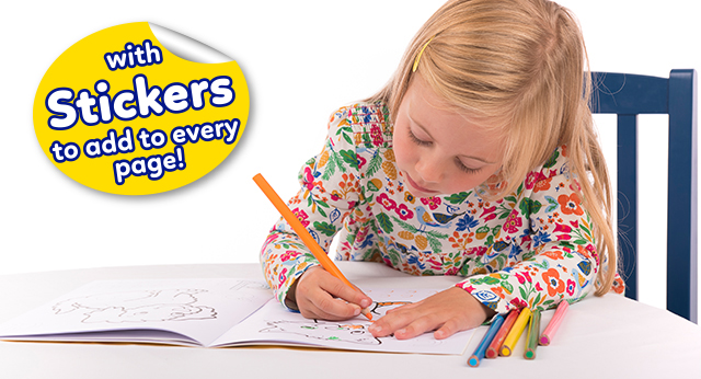 Premiers Numéros A4 Book Orchard Toys Childs autocollants et coloriage Home Learning 
