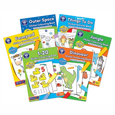 Orchard Toys ABC Sticker Colouring Book 