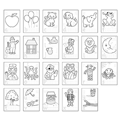 ABC Colouring Book  With Stickers