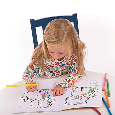 Orchard Toys primeras palabras Niños/Niños Educativo Pegatina/libro coloración BN 