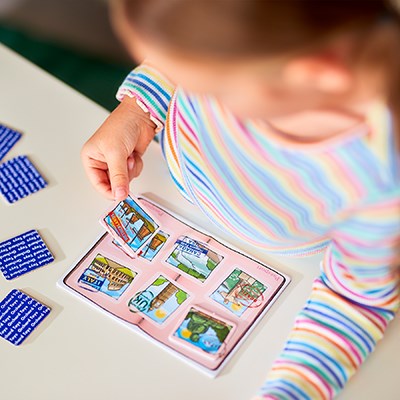 Little Bus Lotto Mini Travel Board Game Children Kids Play Set Fun Design Gift 