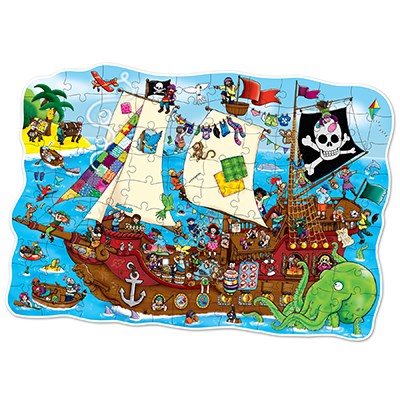Orchard Toys PIRATE SHIP Educational Game Puzzle BN 
