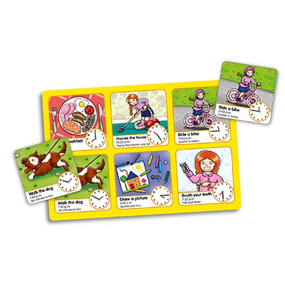 Orchard Toys Tell The Time KIDS/ENFANTS numérique et analogique Lotto jeu Entièrement neuf dans sa boîte 