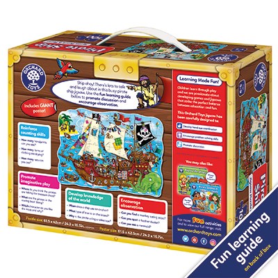 Orchard Toys Nave Pirata Gioco Educativo Puzzle BN 