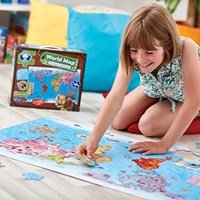 World Map Puzzle & Poster