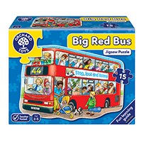 Grafix Big Red London Bus Floor Puzzle 630 X 430mm for sale online 