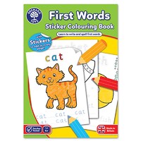 First Words Colouring Book | With Stickers