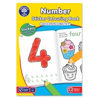 Number Colouring Book | With Stickers