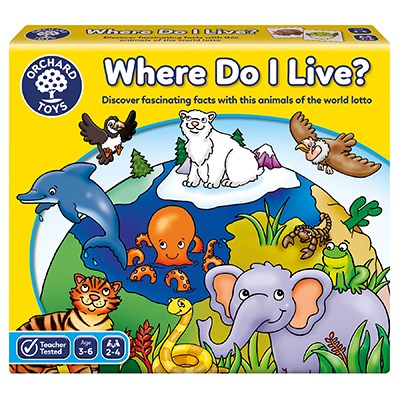 Orchard Toys Where Do I Live Lotto Game 