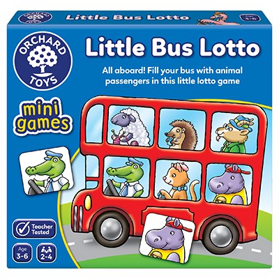 Little Bus Lotto Mini Juego Orchard Toys Juego de memoria y que empareja 3-6 años 