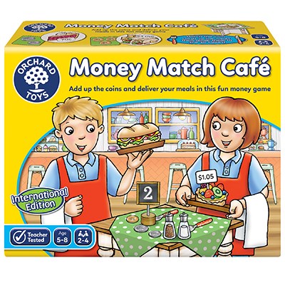mathématiques et de l'argent des compétences Orchard Toys Argent match CAFE Board game 5-8 ans 