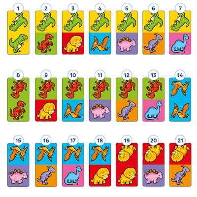 Dinosaur Dominoes Mini Game Misplaced Pieces
