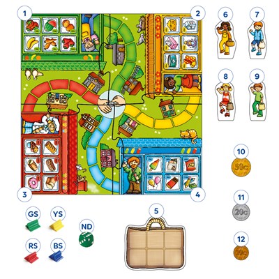 Pop to the Shops International Board Game Misplaced Pieces