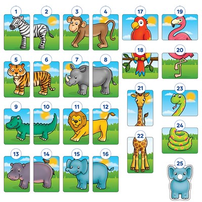 Jungle Heads & Tails Game Misplaced Pieces