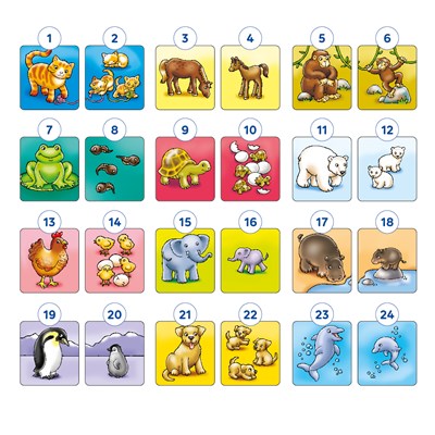Mother And Baby Pairs Game Misplaced Pieces