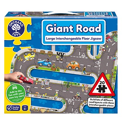 Orchard Toys Giant Road Large Interchangeable Floor Jigsaw Imaginative Play Toy 