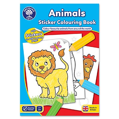 Animals Colouring Book | With Stickers Animals Colouring Book | With Stickers